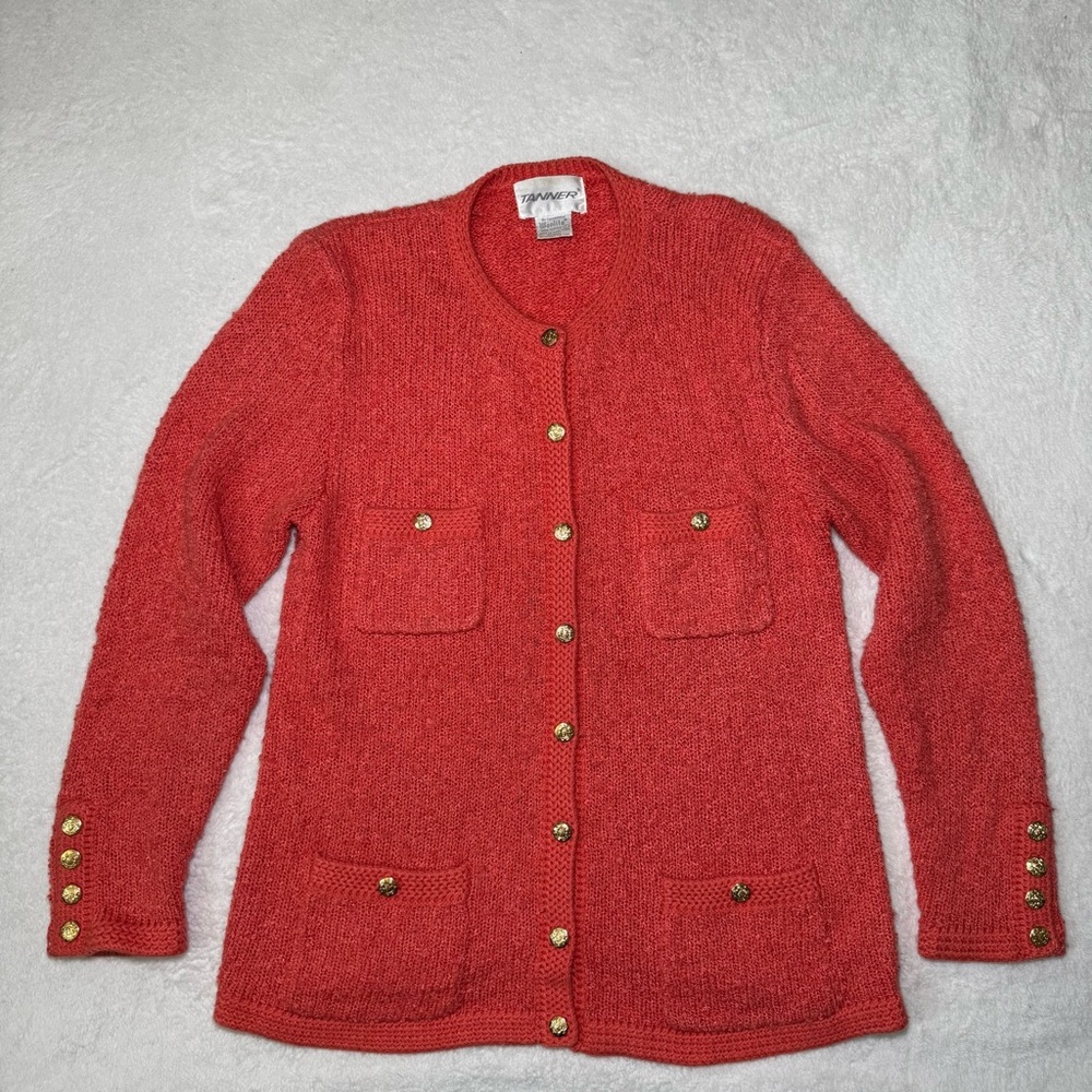Vintage 50s/60s Knit Cardigan Sweater by TANNER